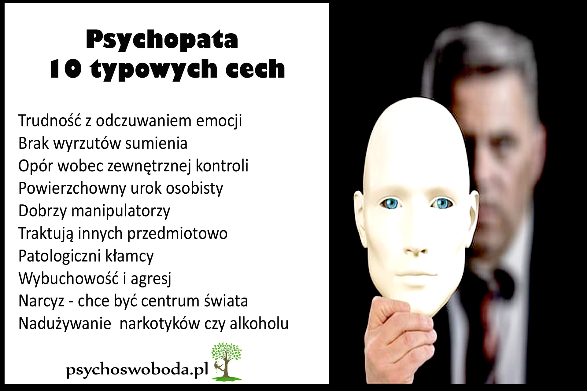 Psychopata – 10 typowych cech
